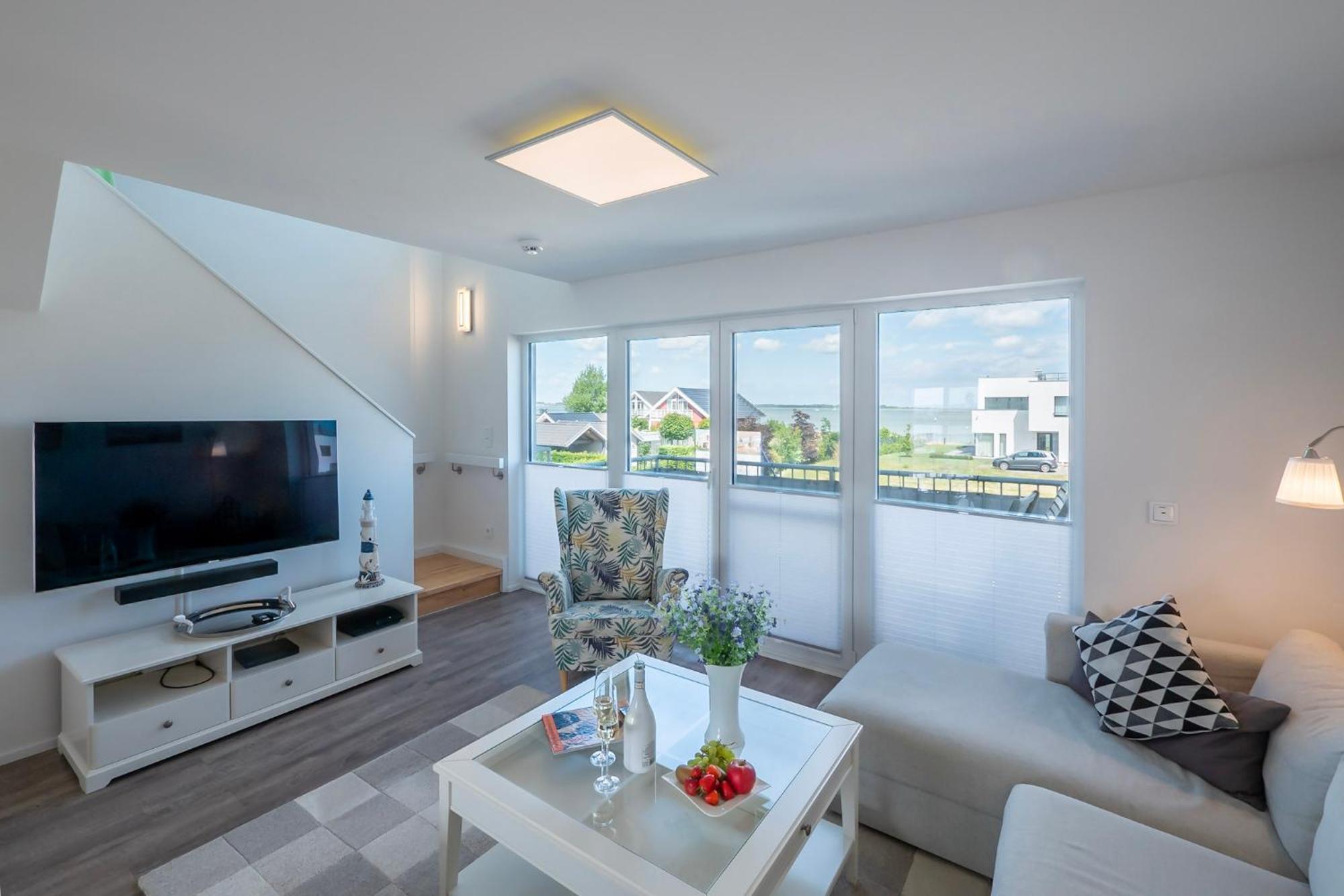Maisonette Fewo Ostseeflair By Seeblick Ferien Oro, Erste Wasserreihe, E-Saeule Olpenitz Luaran gambar