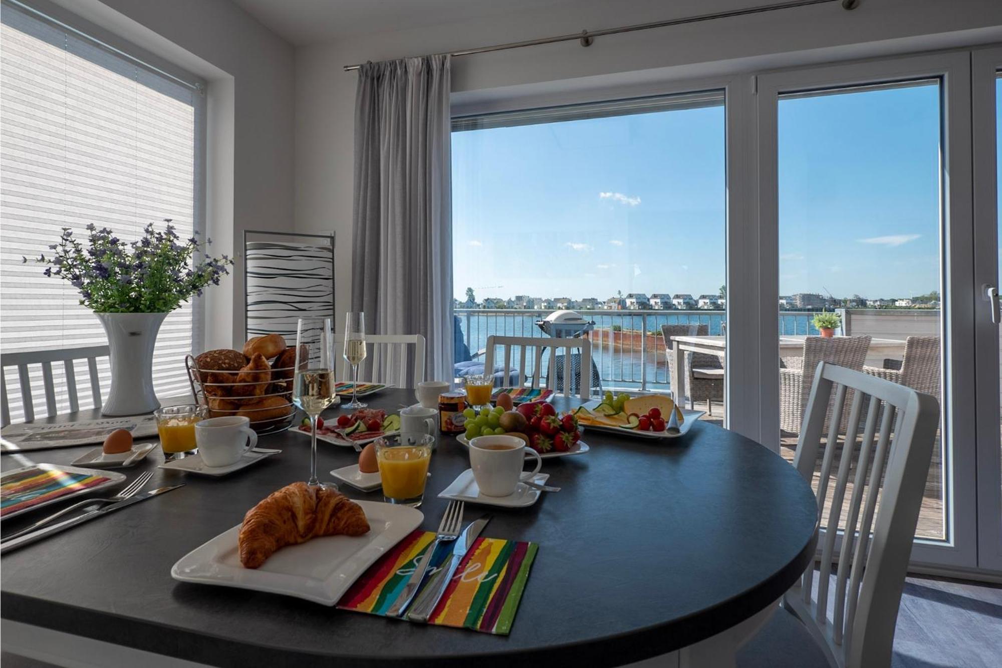 Maisonette Fewo Ostseeflair By Seeblick Ferien Oro, Erste Wasserreihe, E-Saeule Olpenitz Luaran gambar