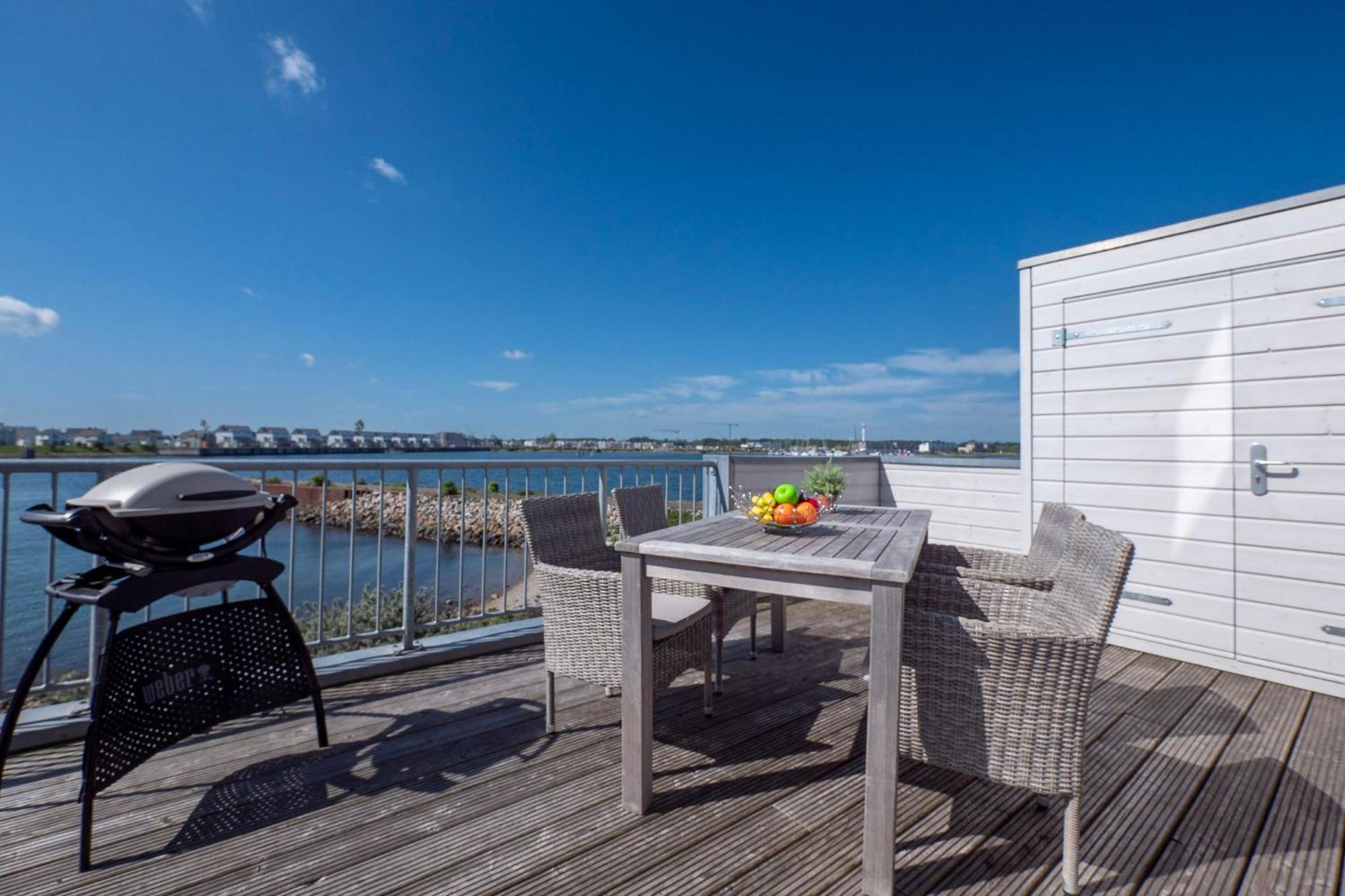 Maisonette Fewo Ostseeflair By Seeblick Ferien Oro, Erste Wasserreihe, E-Saeule Olpenitz Luaran gambar